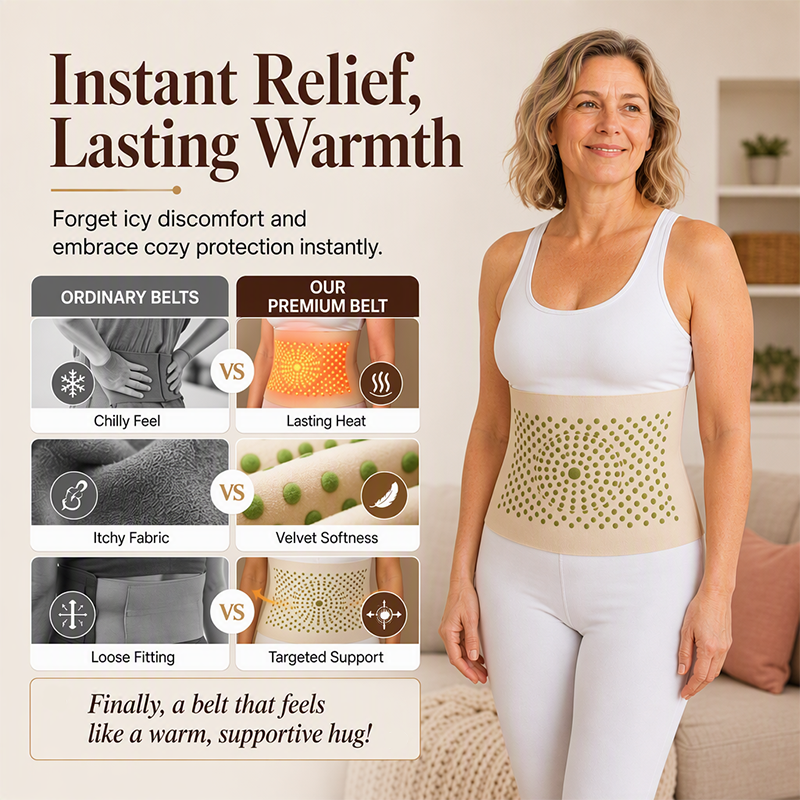 🔥 Hoch elastischer Winter-Taillenschutz für Damen | Flexible Wärme und Unterstützung für den Rumpf – trägt unter der Kleidung kaum auf ✨