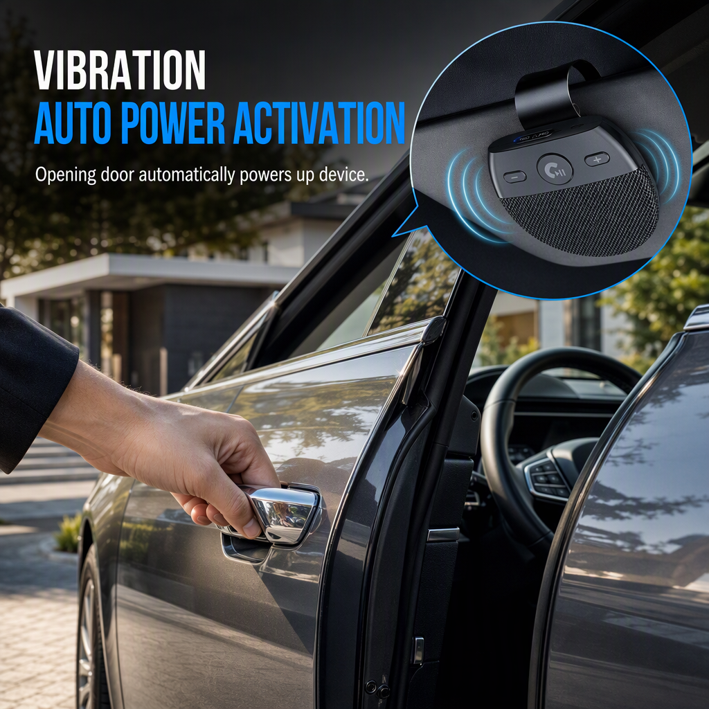 📞🚗 SP11 Car Sun Visor Bluetooth Speakerphone – Hands-Free & Smart Calling ✨