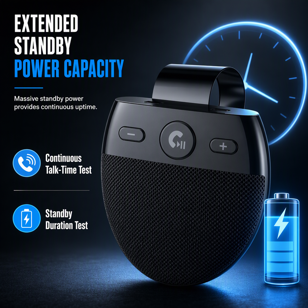 📞🚗 SP11 Car Sun Visor Bluetooth Speakerphone – Hands-Free & Smart Calling ✨