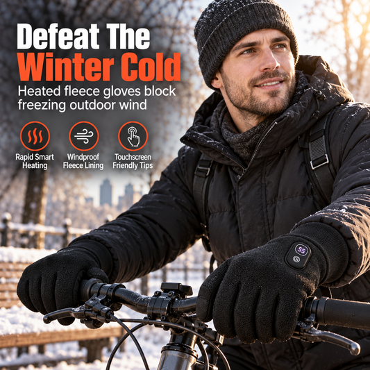 🔥50 % Rabatt🔥Elektrisch beheizbare Handschuhe für Damen und Herren – Winterwarme Touchscreen-Thermohandschuhe für Motorradfahren, Skifahren und Outdoor-Sportarten