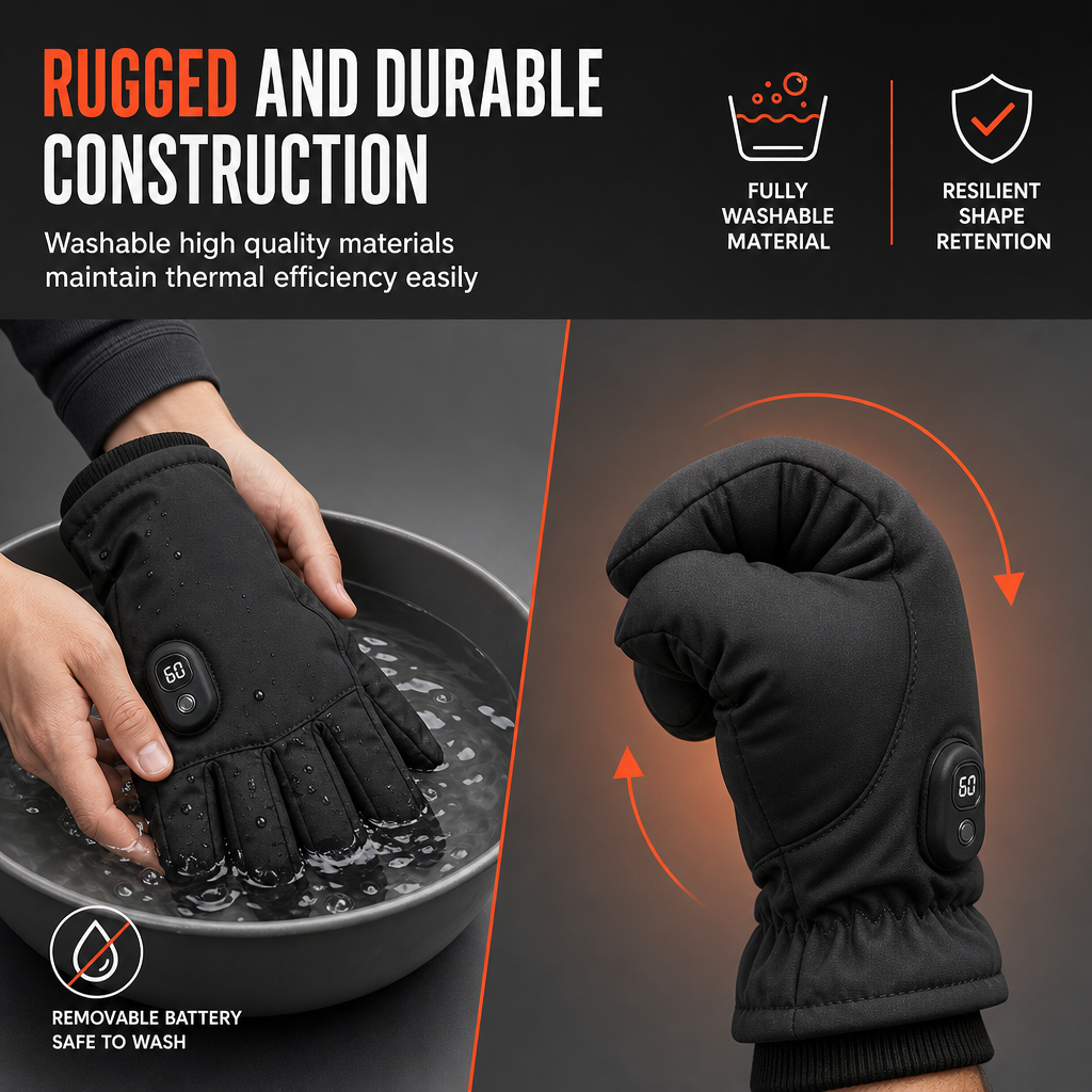 🔥50 % Rabatt🔥Elektrisch beheizbare Handschuhe für Damen und Herren – Winterwarme Touchscreen-Thermohandschuhe für Motorradfahren, Skifahren und Outdoor-Sportarten