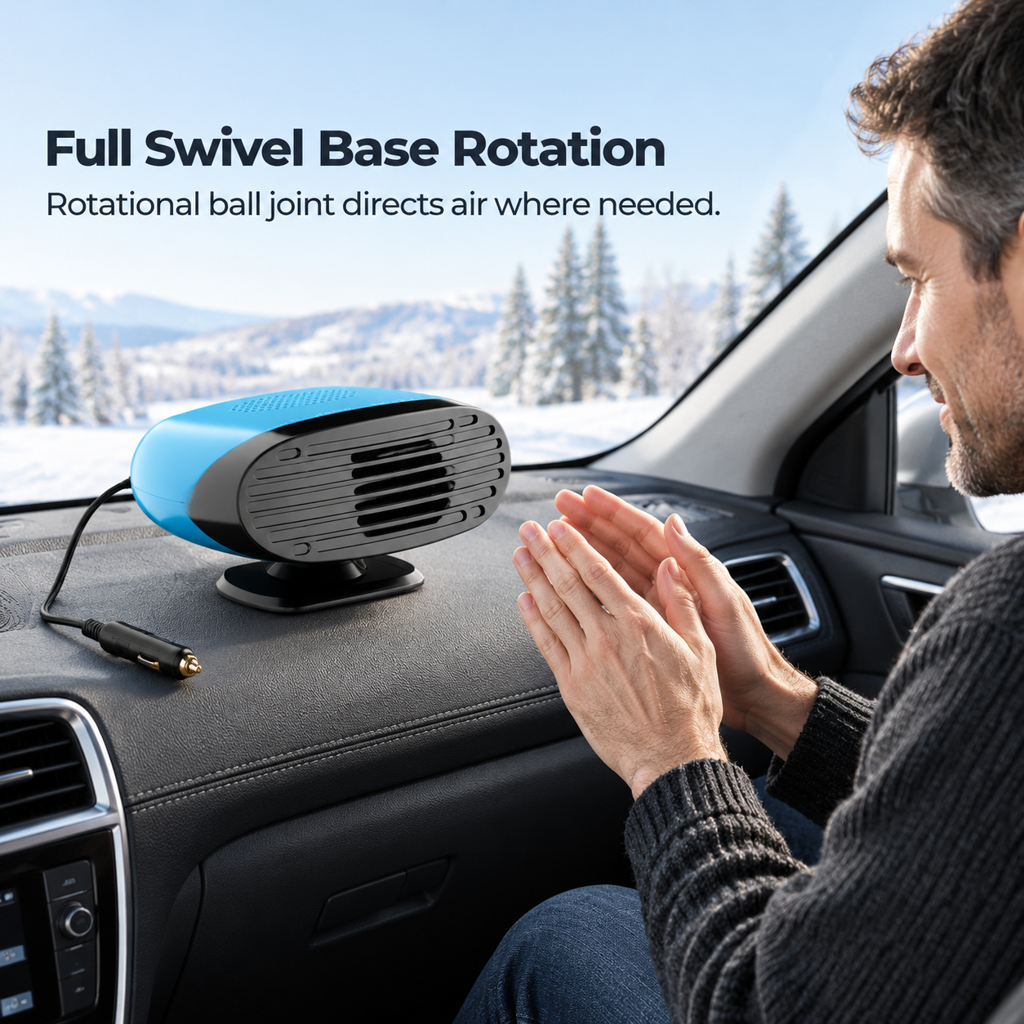 🎉🔥Über 55.000 Mal verkauft!👍🎁Mini 12V Auto-Heizlüfter & Entfroster – Schnelle Scheibenentnebelung gegen beschlagene Scheiben