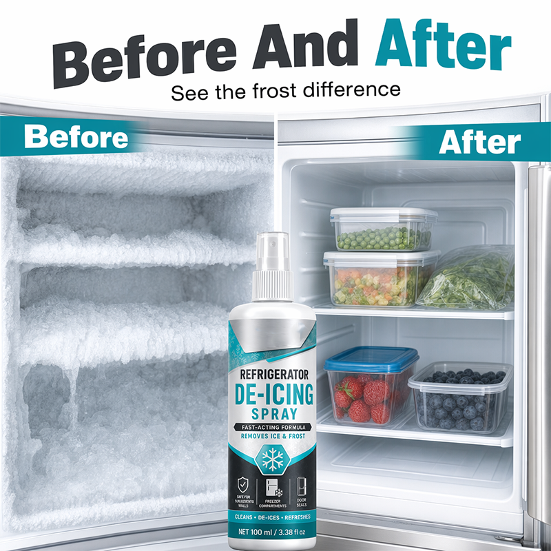 Refrigerator De-Icing Spray for Fast Freezer Defrosting