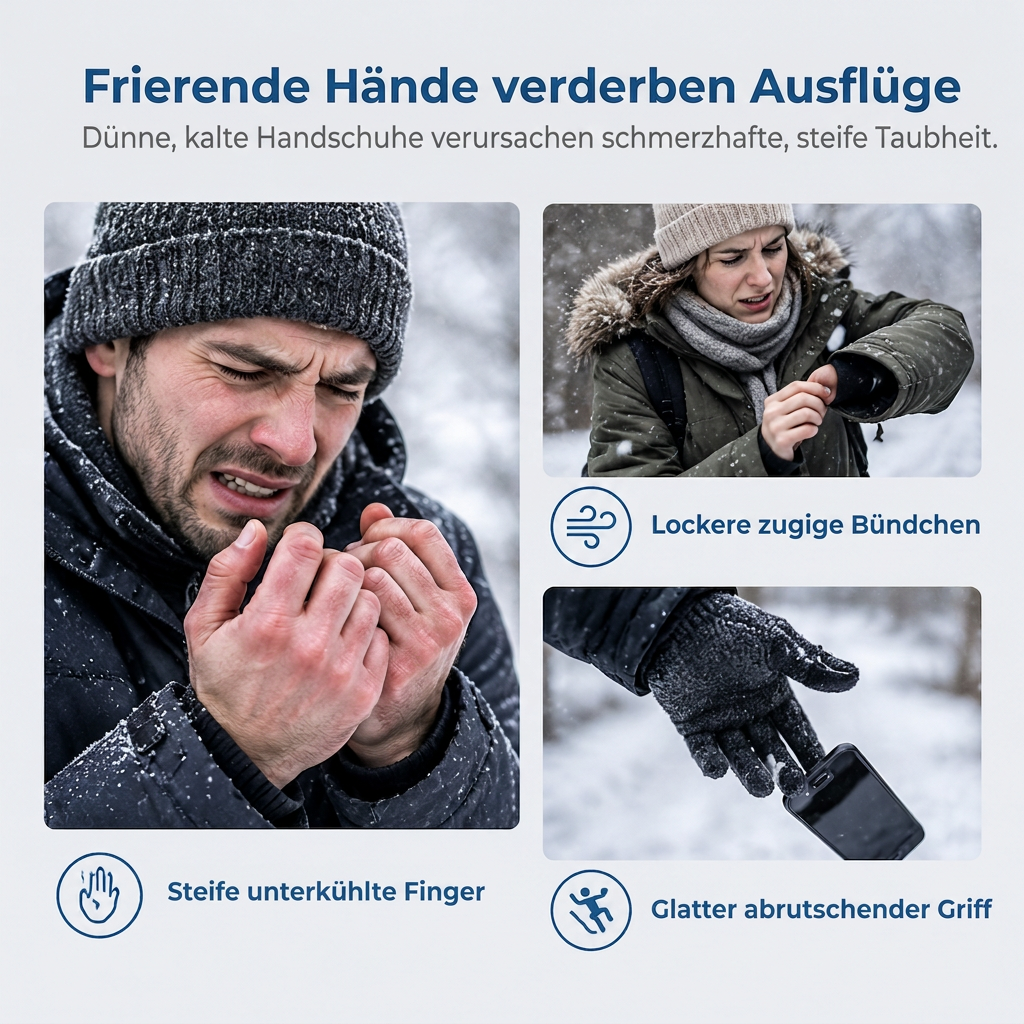 🧤 JETZT 50 % RABATT! ❄️ Wasserdichte Winterhandschuhe für den Outdoor-Einsatz – winddichtes Außenmaterial & weiches Plüschfutter zum Radfahren und Wandern 🚴