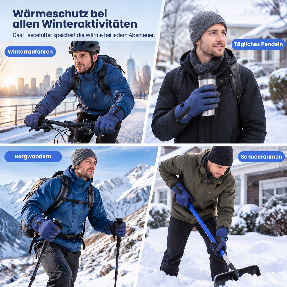🧤 JETZT 50 % RABATT! ❄️ Wasserdichte Winterhandschuhe für den Outdoor-Einsatz – winddichtes Außenmaterial & weiches Plüschfutter zum Radfahren und Wandern 🚴