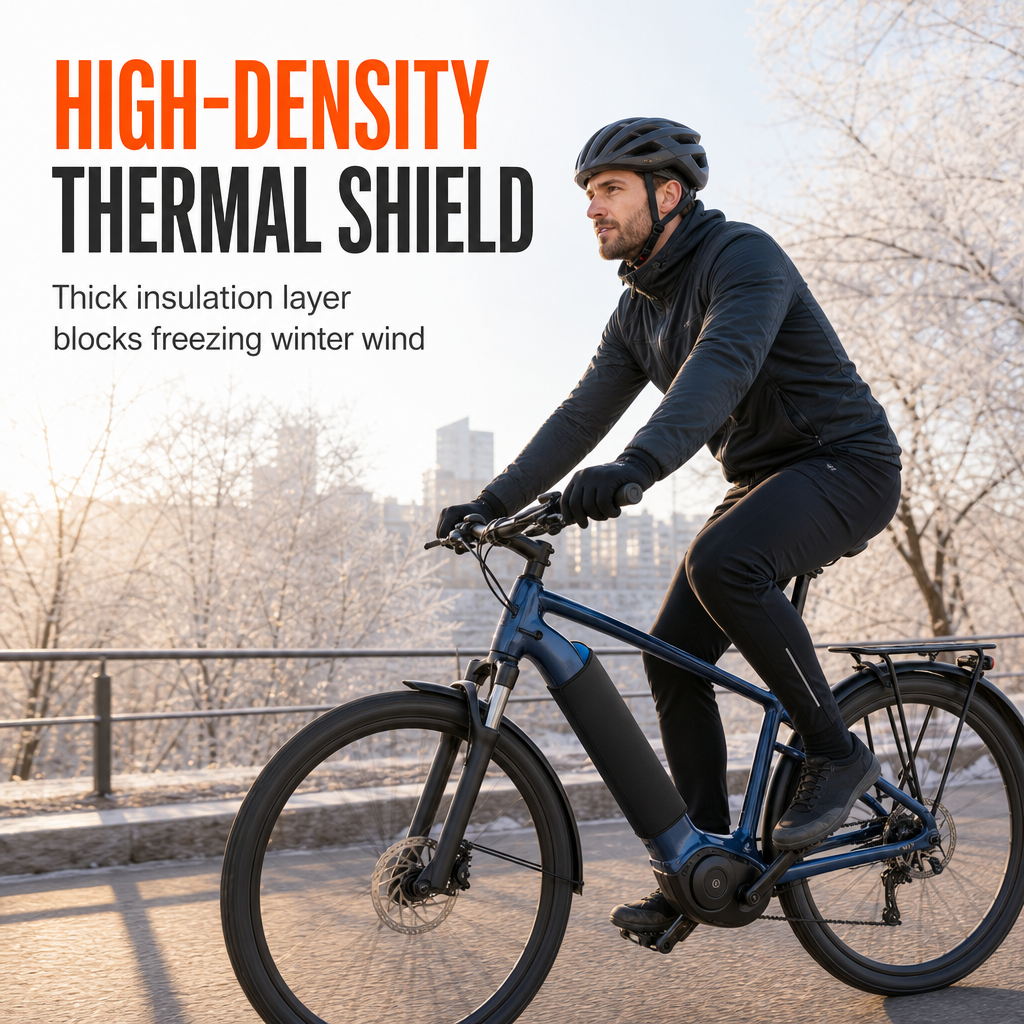 🚴❄️ Thermoschutzhülle für E-Bike-Akkus – 5 mm Neoprenisolierung gegen Kälte, Schlamm und Schmutz