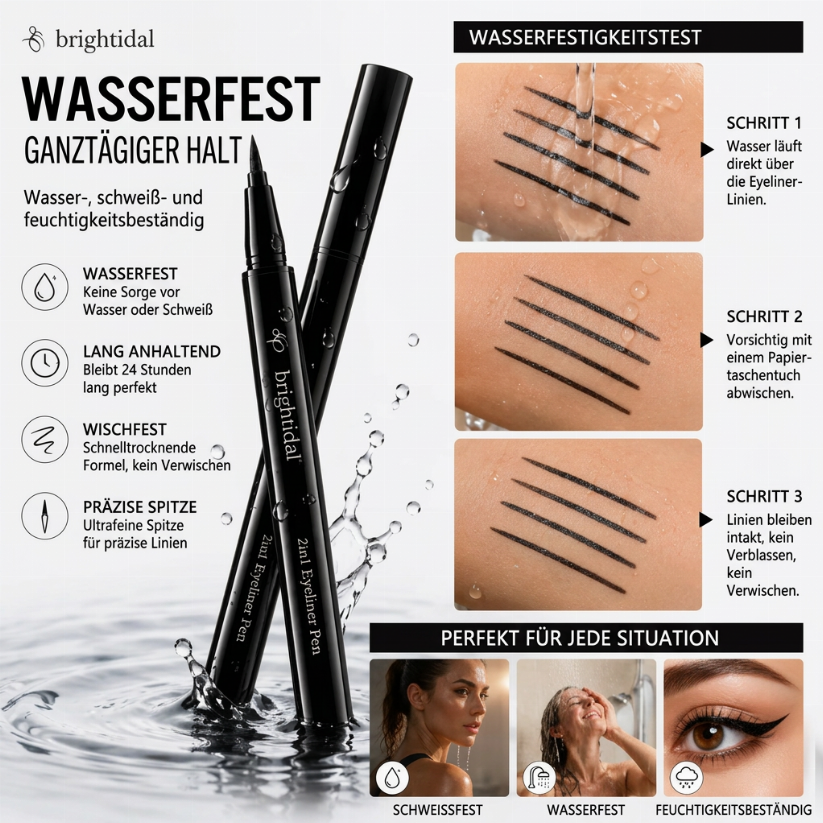 Wasserdicht • Verschmutzungsresistent • Den ganzen Tag tragbar