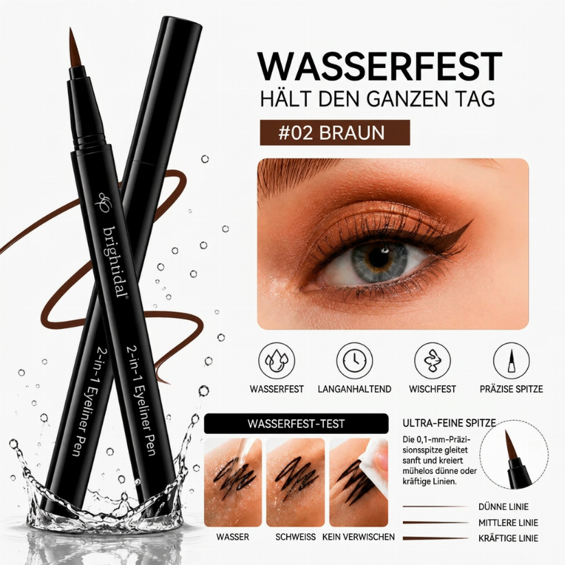 Wasserdicht • Verschmutzungsresistent • Den ganzen Tag tragbar