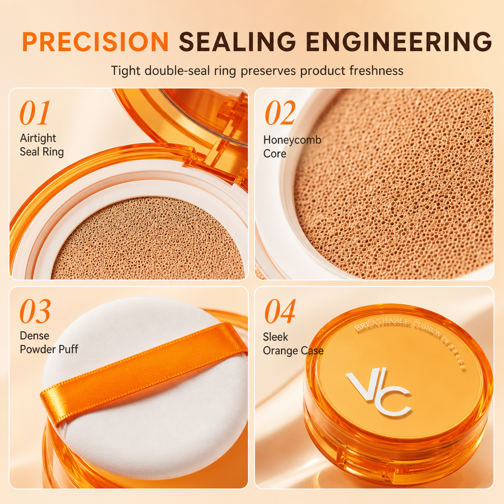 Leichte Air-Cushion-Foundation mit Vitamin C