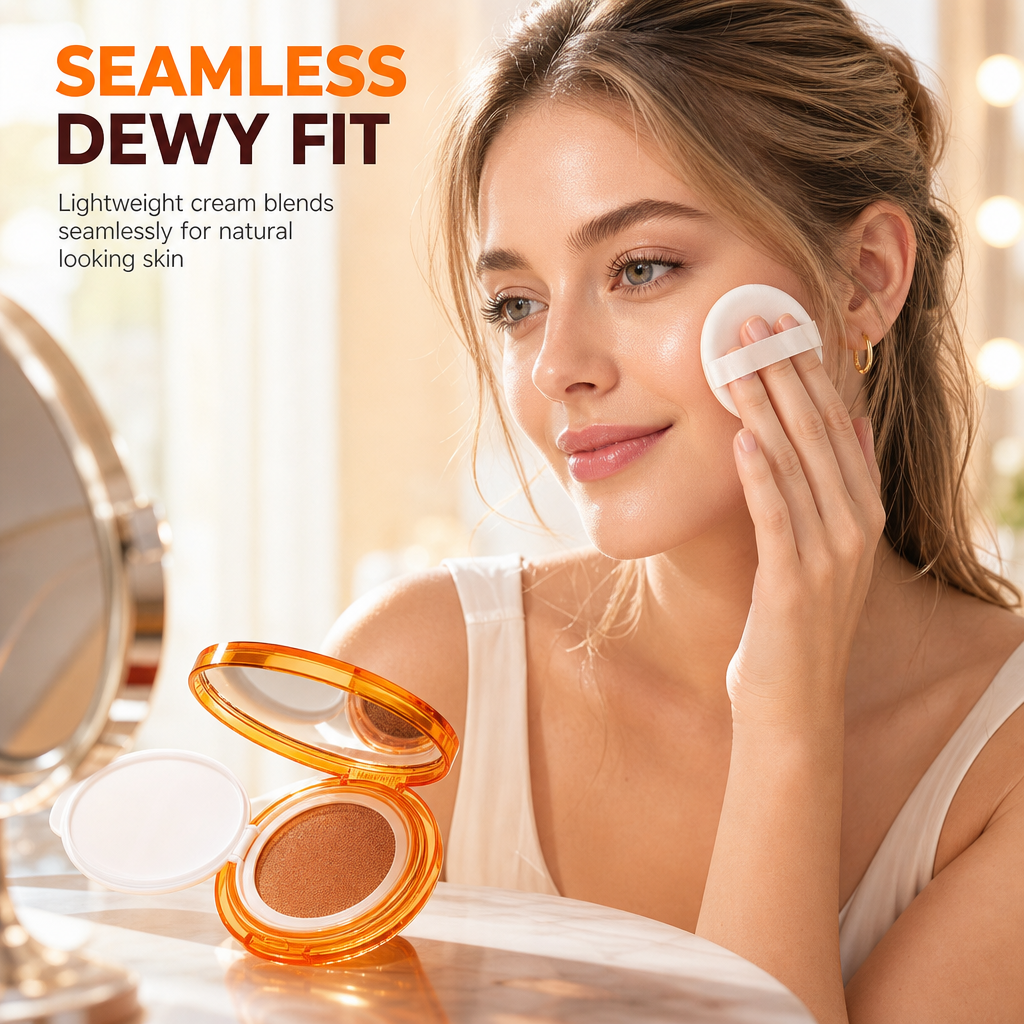 Leichte Air-Cushion-Foundation mit Vitamin C