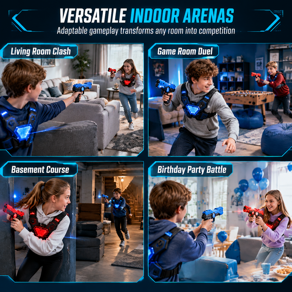 Laser-Tag-Spielzeugpistole für Kinder mit Sound- und Lichteffekten