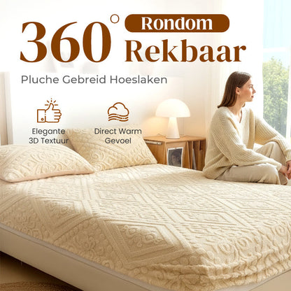 360° Rundum-Stretch-Spannbettlaken aus weichem Strick