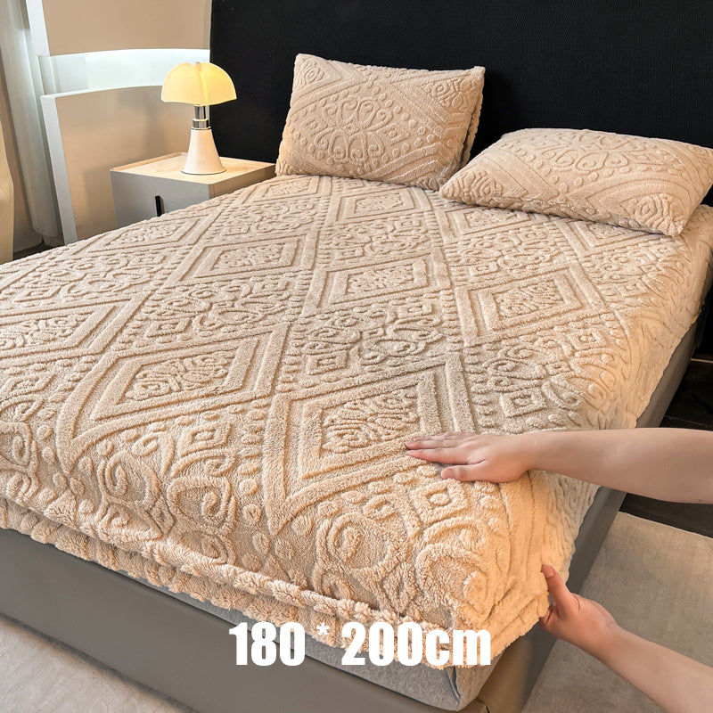 360° Rundum-Stretch-Spannbettlaken aus weichem Strick