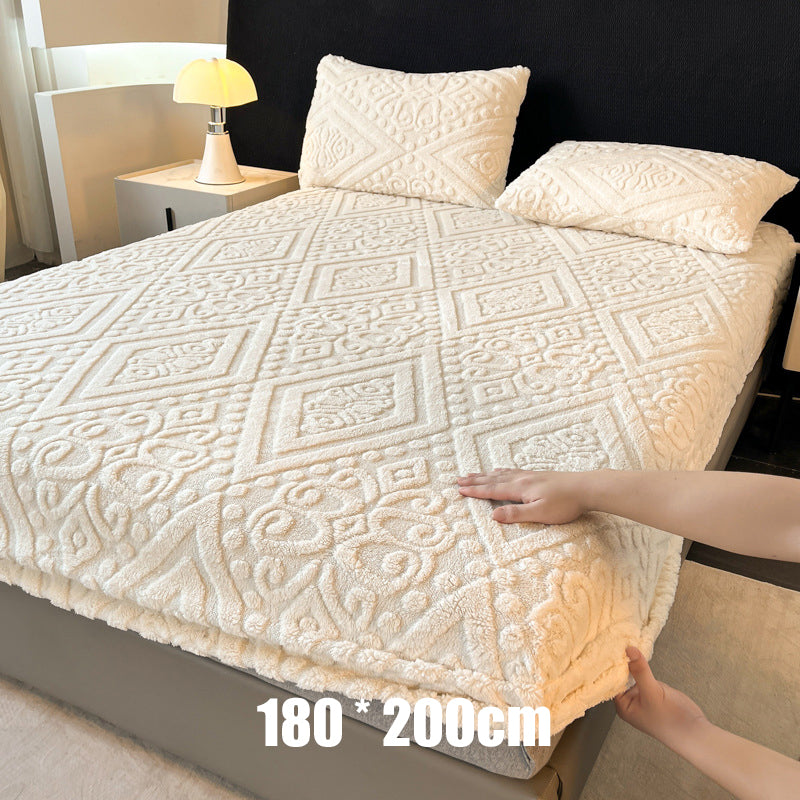 360° Rundum-Stretch-Spannbettlaken aus weichem Strick