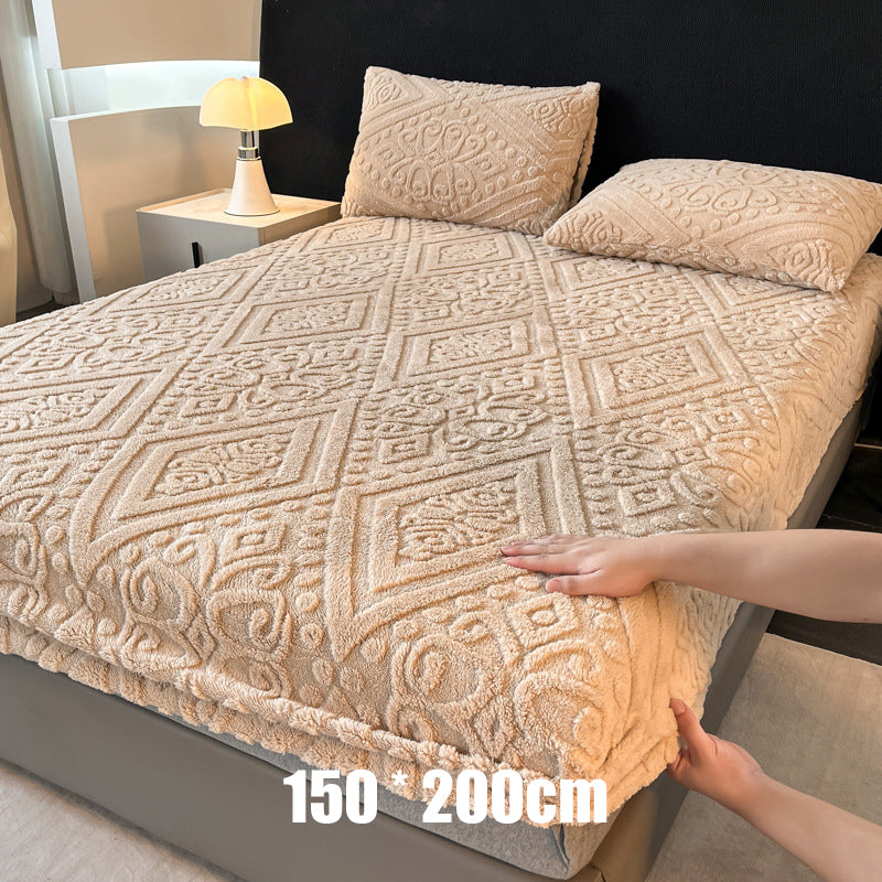 360° Rundum-Stretch-Spannbettlaken aus weichem Strick