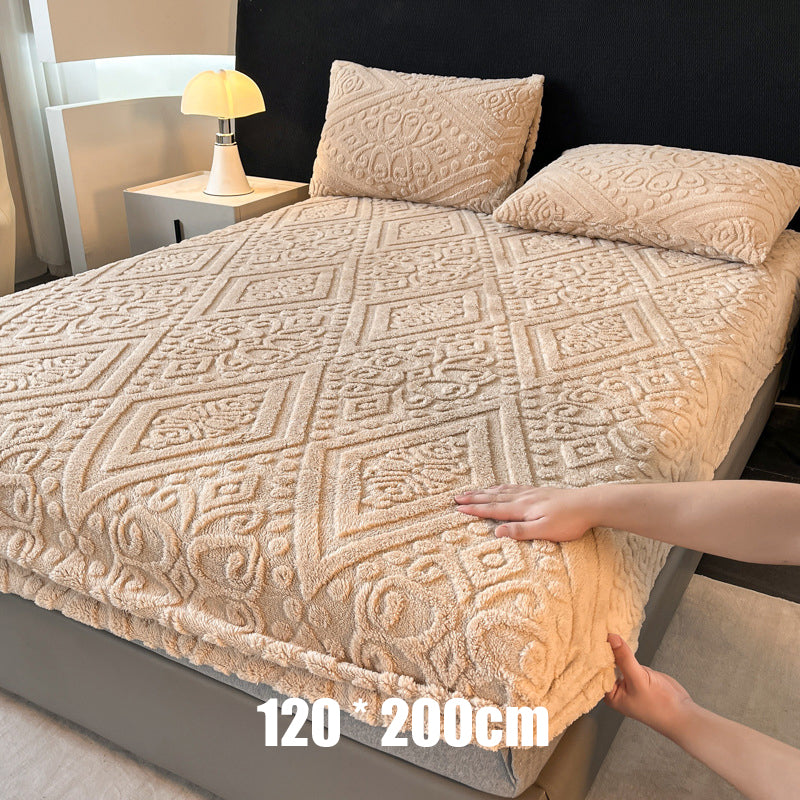 360° Rundum-Stretch-Spannbettlaken aus weichem Strick