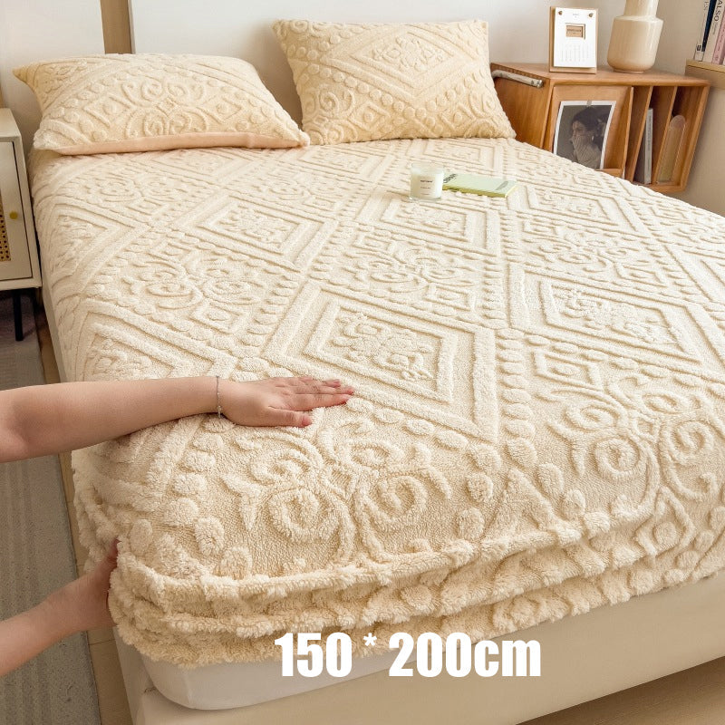 360° Rundum-Stretch-Spannbettlaken aus weichem Strick