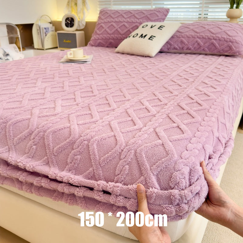 360° Rundum-Stretch-Spannbettlaken aus weichem Strick