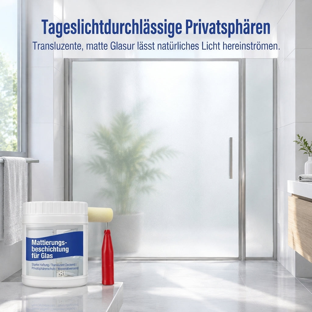 🪟 Wasserbasierte, wasserdichte Mattglasfolie – Selbstklebende Fensterfolie für Sichtschutz & Dekoration