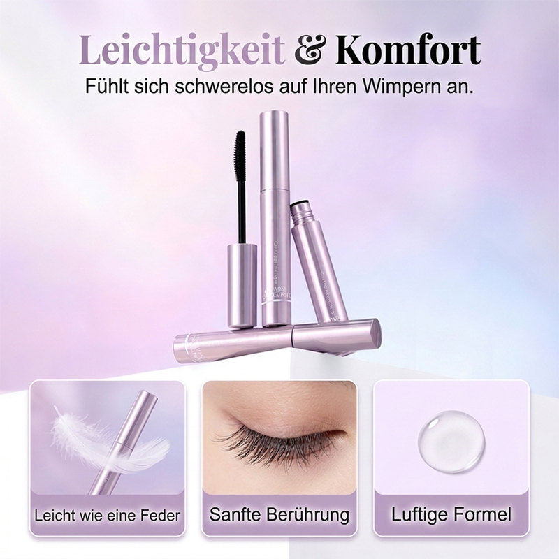Volumen-Wimperntusche und Wimpernzange