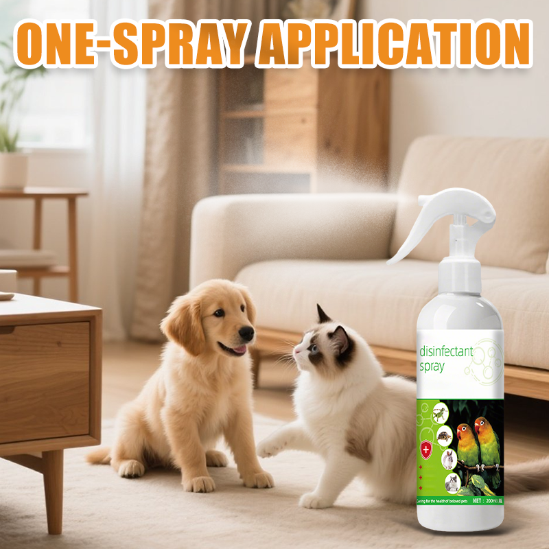 Spezial-Desinfektionsspray für Papageien – Geruchsentfernender Vogelkäfig-Reiniger