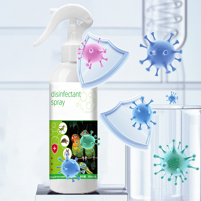 Spezial-Desinfektionsspray für Papageien – Geruchsentfernender Vogelkäfig-Reiniger
