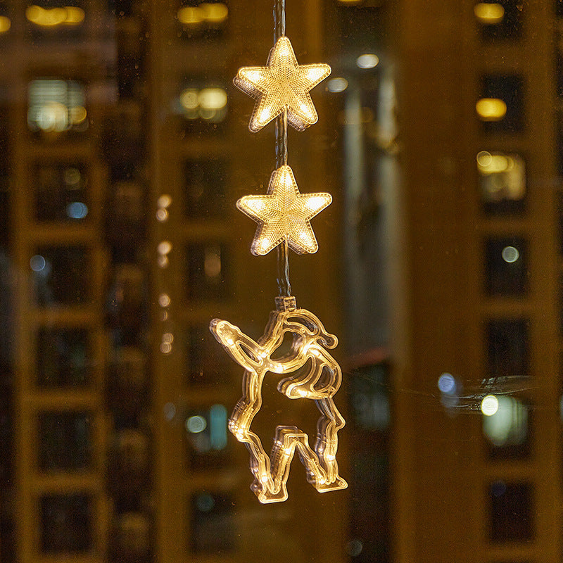 🎄❄️ DIY-Weihnachts-Schneeflocken-LED-Lichter mit Saugnäpfen ✨ | Batteriebetrieben, warmes Licht und mehrfarbig, Fensterlichter mit Saugnäpfen, Weihnachtsdekoration für Zuhause und Partys