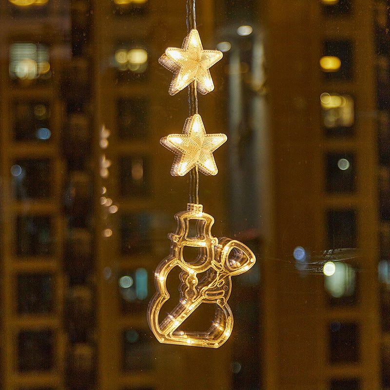 🎄❄️ DIY-Weihnachts-Schneeflocken-LED-Lichter mit Saugnäpfen ✨ | Batteriebetrieben, warmes Licht und mehrfarbig, Fensterlichter mit Saugnäpfen, Weihnachtsdekoration für Zuhause und Partys