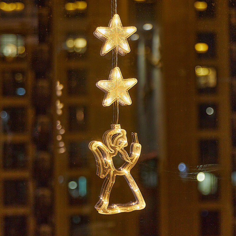 🎄❄️ DIY-Weihnachts-Schneeflocken-LED-Lichter mit Saugnäpfen ✨ | Batteriebetrieben, warmes Licht und mehrfarbig, Fensterlichter mit Saugnäpfen, Weihnachtsdekoration für Zuhause und Partys