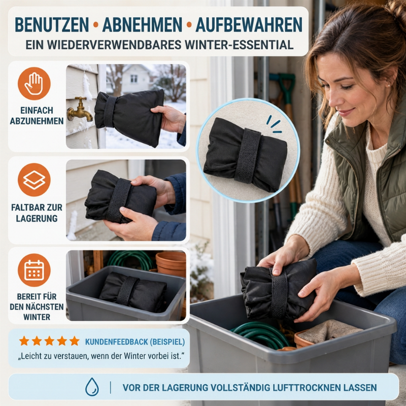 📢📢Winter-Sonderverkauf!!⏰Outdoor-Wasserhahnabdeckung für Winterschutz vor Frost