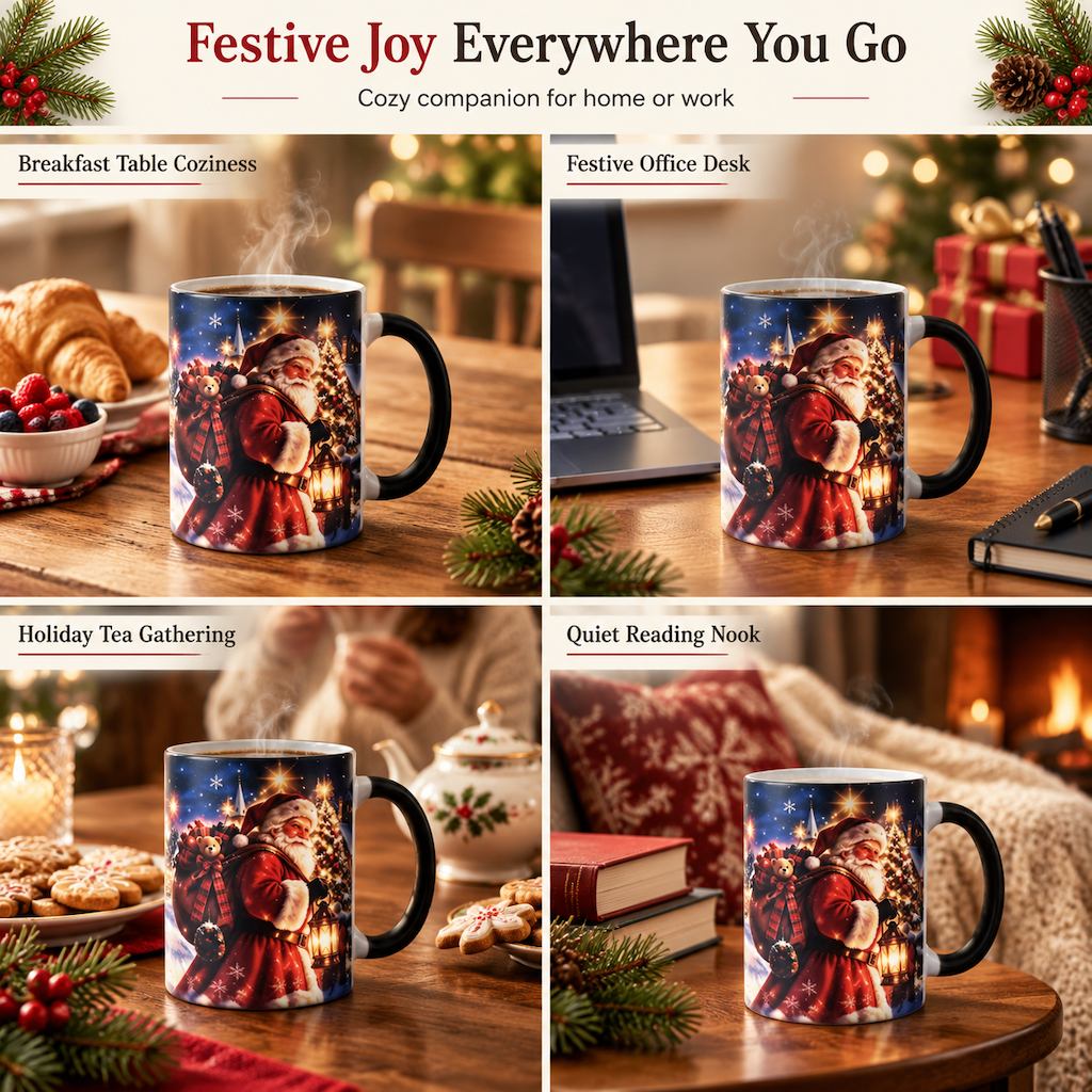 ⏳Zeitlich begrenztes Angebot⏳ 🎅 50% RABATT! 🎁 Weihnachtsmann-Tasse mit Thermo-Farbwechseleffekt – Farbe ändert sich bei heißem Getränk