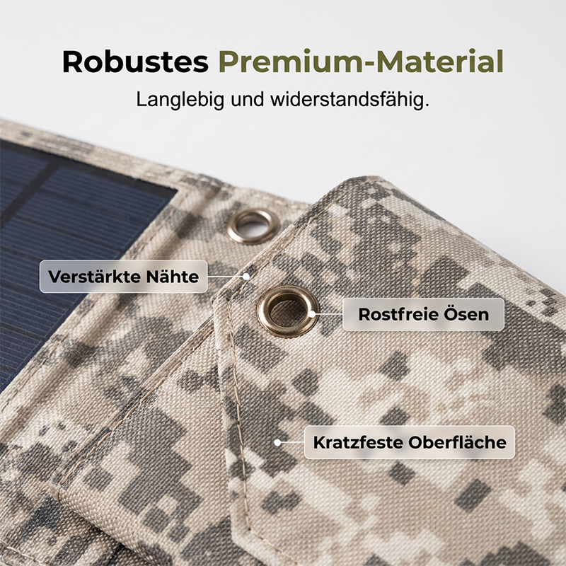 Tragbares Solarpanel für Outdoor-Abenteuer