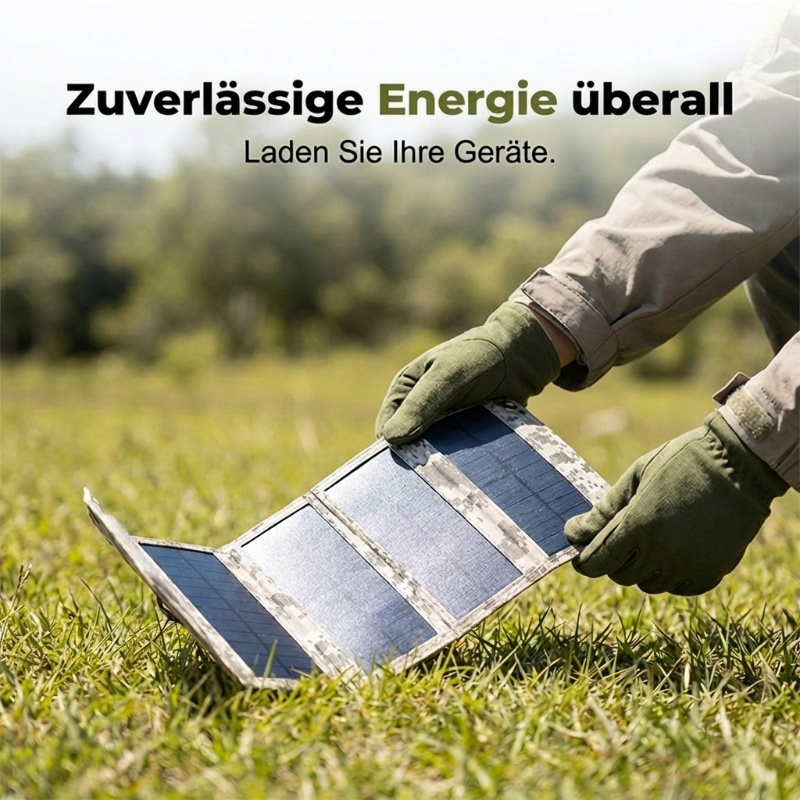 Tragbares Solarpanel für Outdoor-Abenteuer