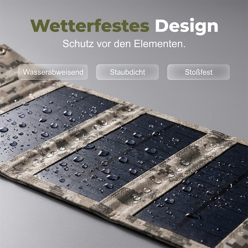 Tragbares Solarpanel für Outdoor-Abenteuer
