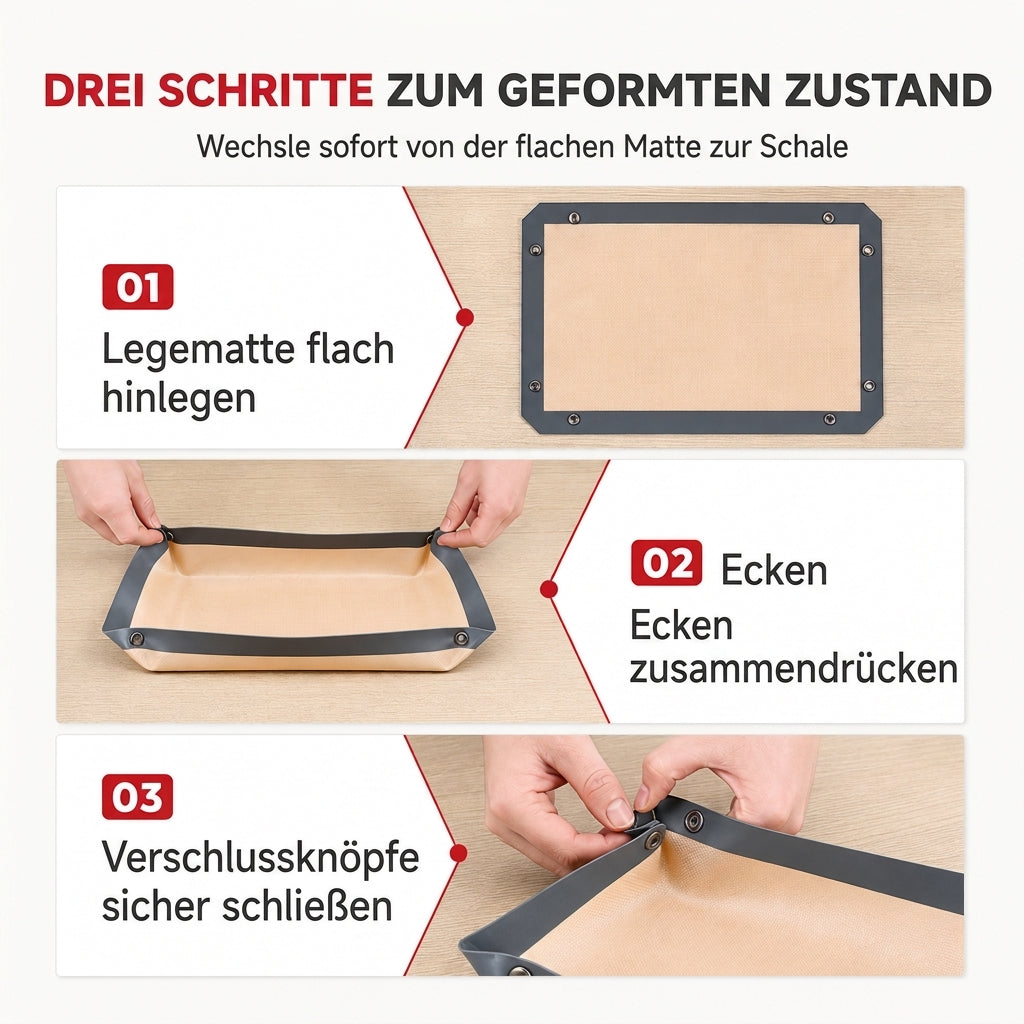 Antihaft-Silikon-Backmatte hitzebeständige Glasfaser-Backfolie für Macarons und Gebäck