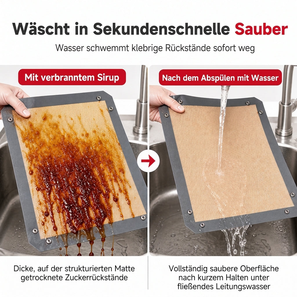 Antihaft-Silikon-Backmatte hitzebeständige Glasfaser-Backfolie für Macarons und Gebäck