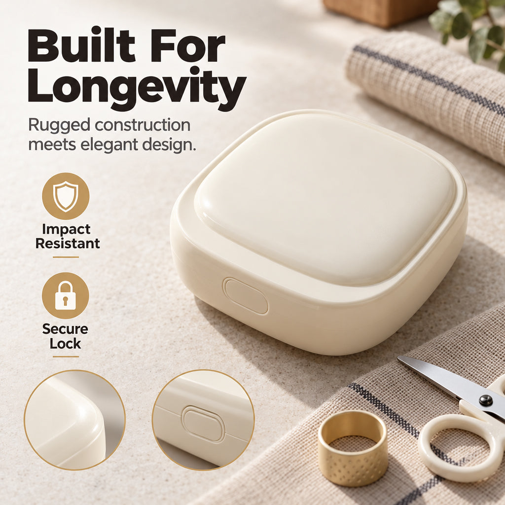 Tragbares Mini-Magnet-Nähset mit rollbaren Garnspulen