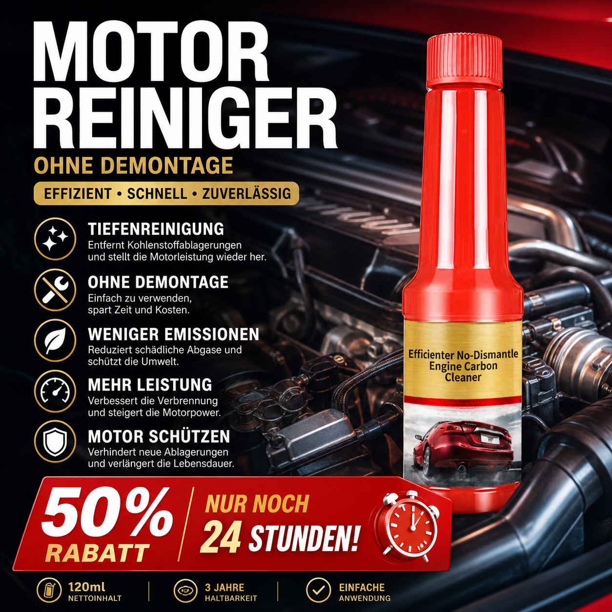 🔥 Heute -50 %! 🚗 Motor-Kohlenstoffreiniger