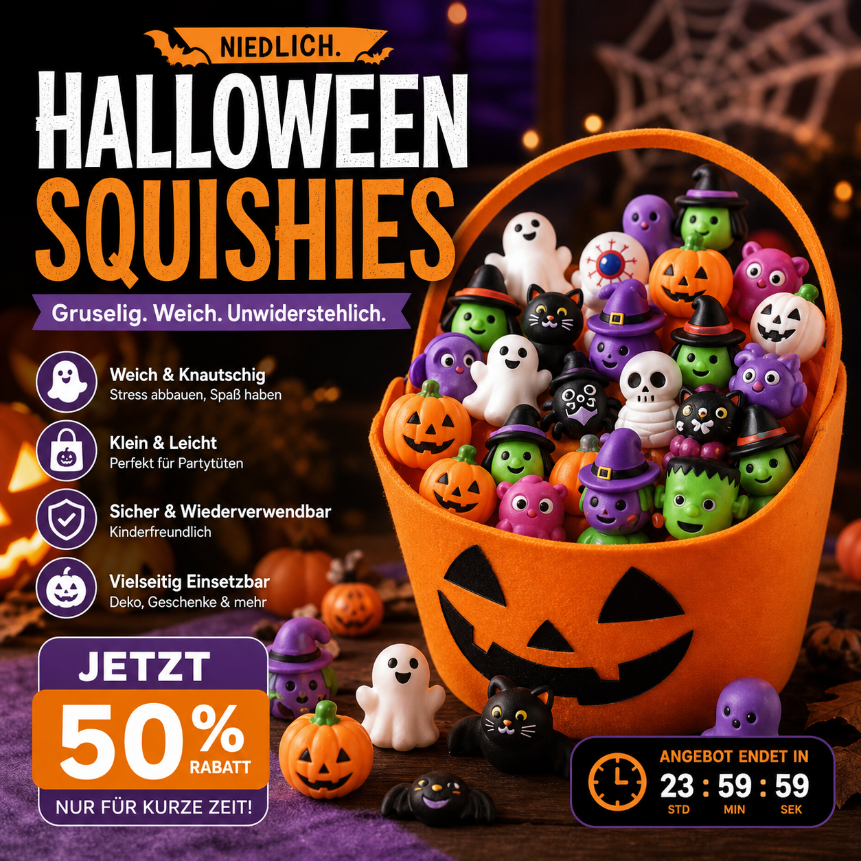 Halloween Mochi Squishies