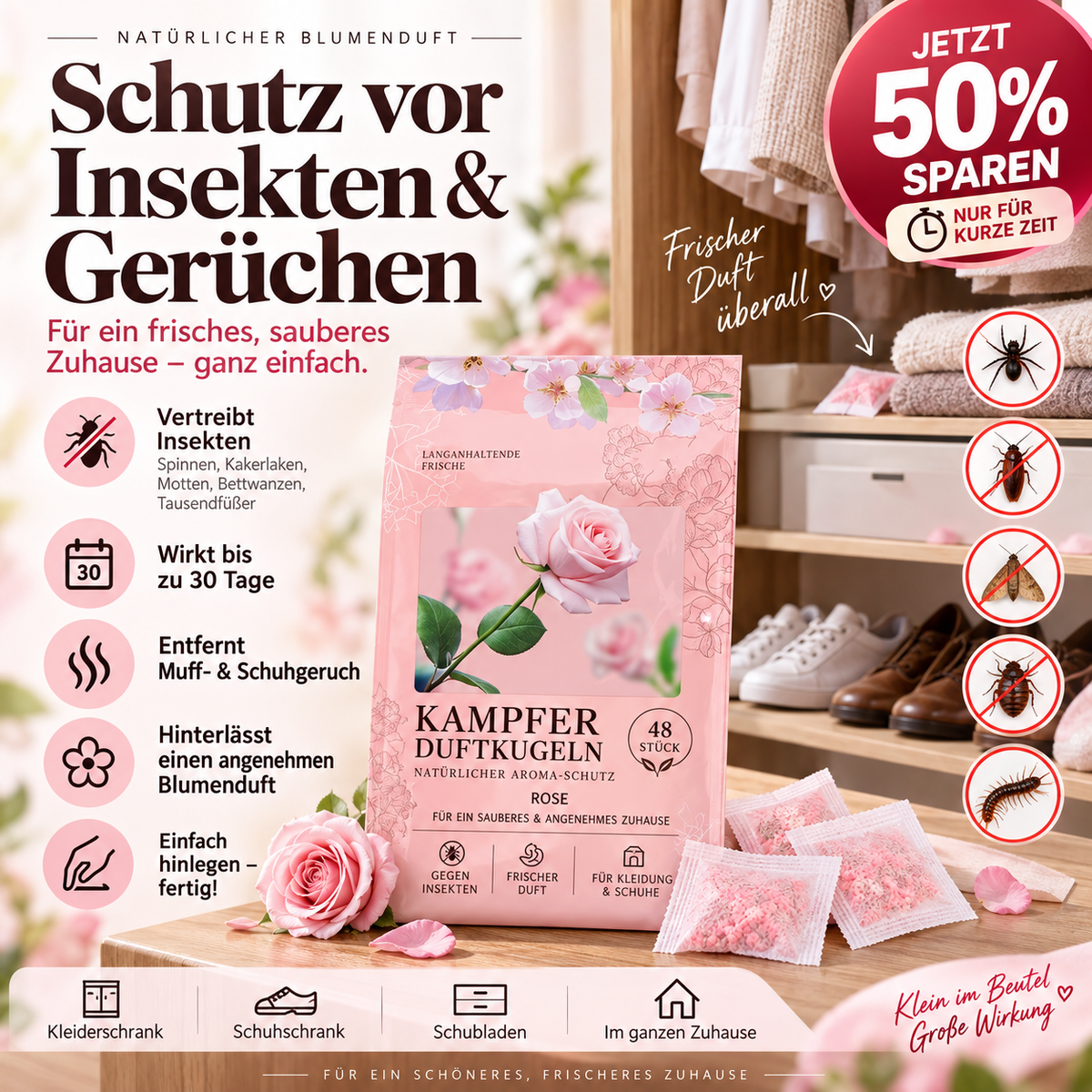 ✨Sicheres, starkes Deodorant-Säckchen mit Pflanzenextrakt