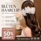 🌸 Koreanischer Banane-Haarclip mit Blumen-Tüll