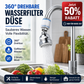 Um 360° drehbare Filterdüse für Wasserhähne