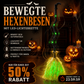 Elektrische Hexenbesen-Dekoration zu Halloween