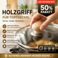 🍲 Massivholz Topfdeckelknauf