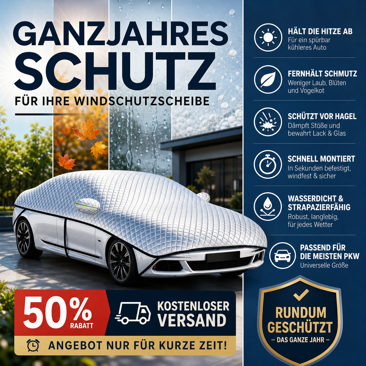 Windschutzscheibenabdeckung