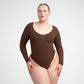 Creamy Fabrics – Bodysuit Sculpting Shapewear Langarm mit String